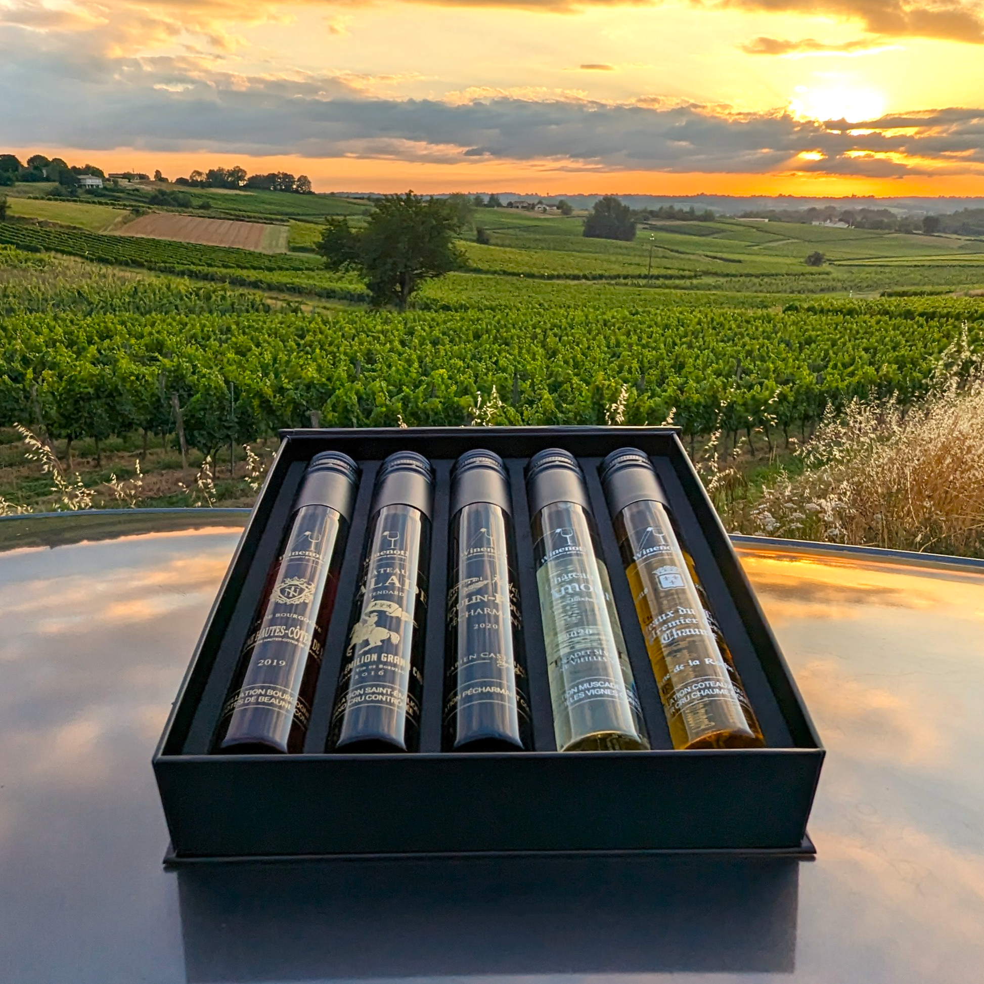 winenot? - 5 wine gift box set with sunset